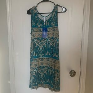 Aligaduo paisley patterned dress with pockets brand NWT